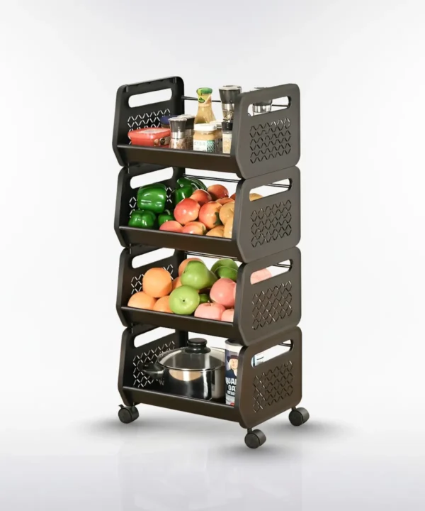 Plastic + Steel Kitchen Rack